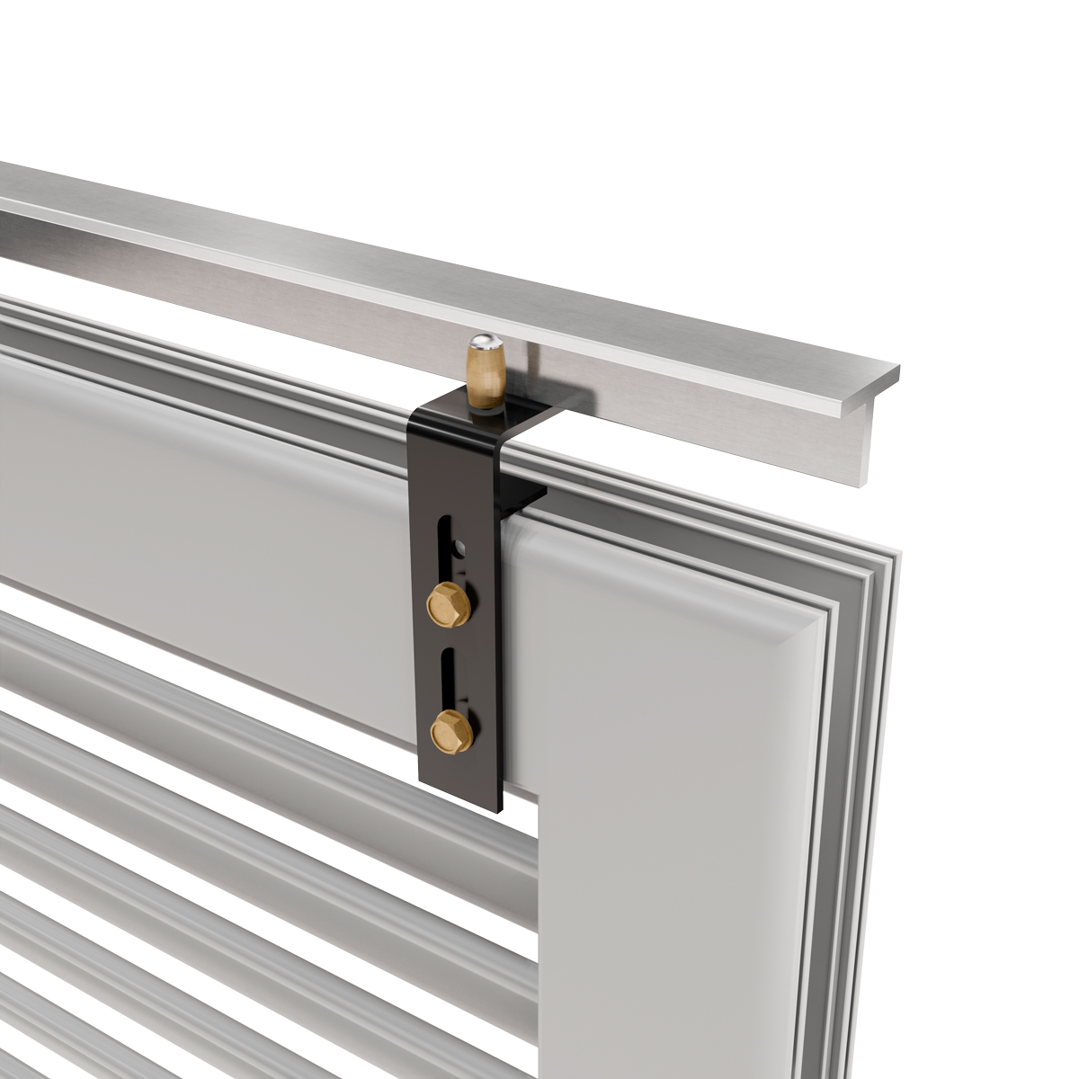 Dettaglio della persiana bianca modello Camilla