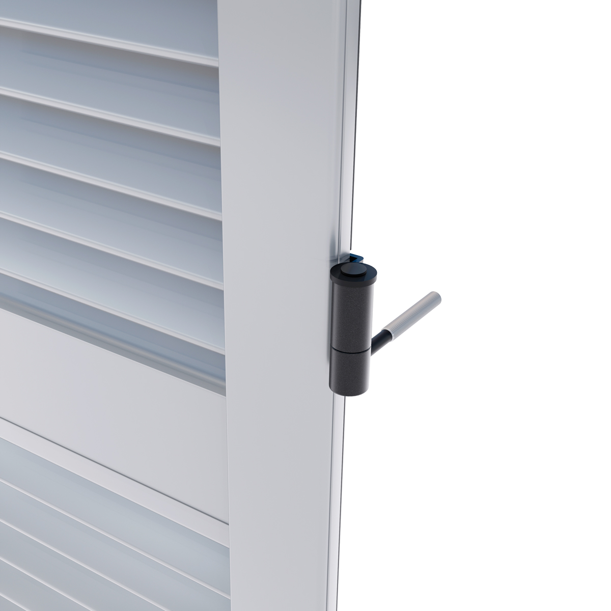 Dettaglio della persiana bianca modello Celeste