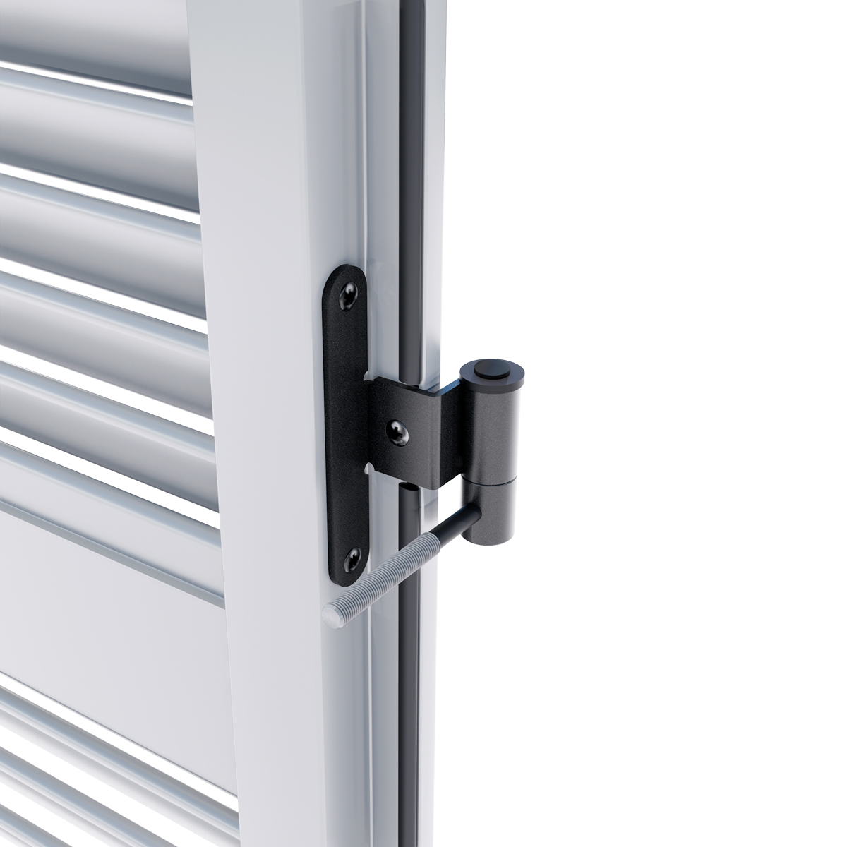 Dettaglio della persiana bianca modello Celeste