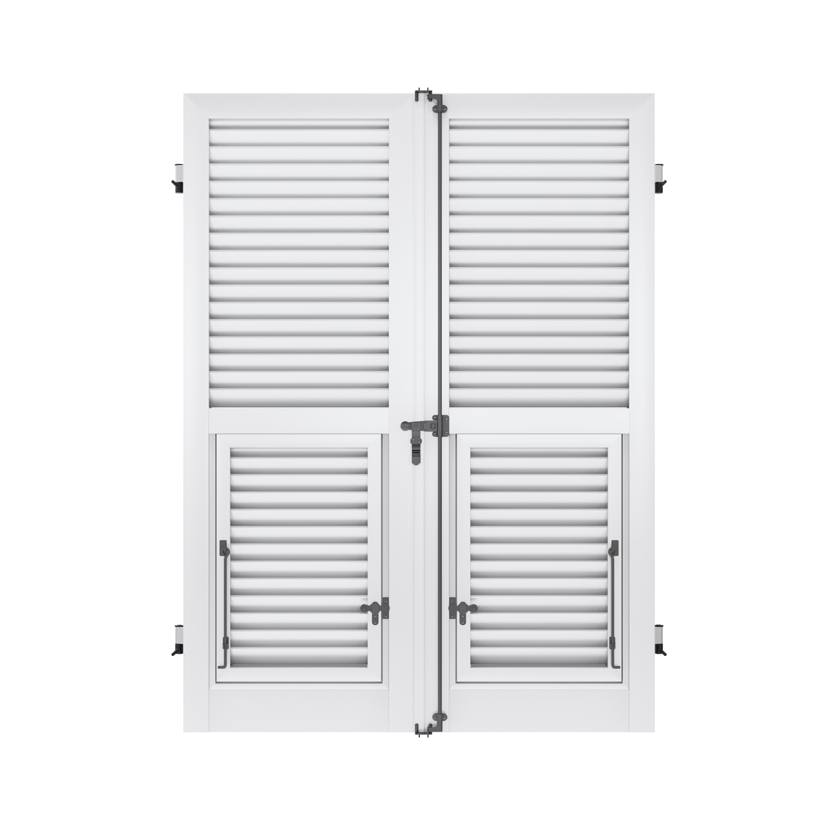 Persiana bianca genovese Marina vista interna