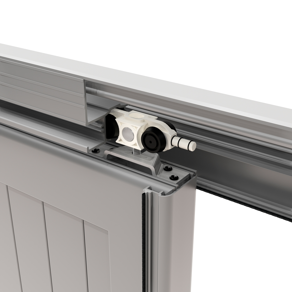 Dettaglio della persiana bianca modello Ginevra