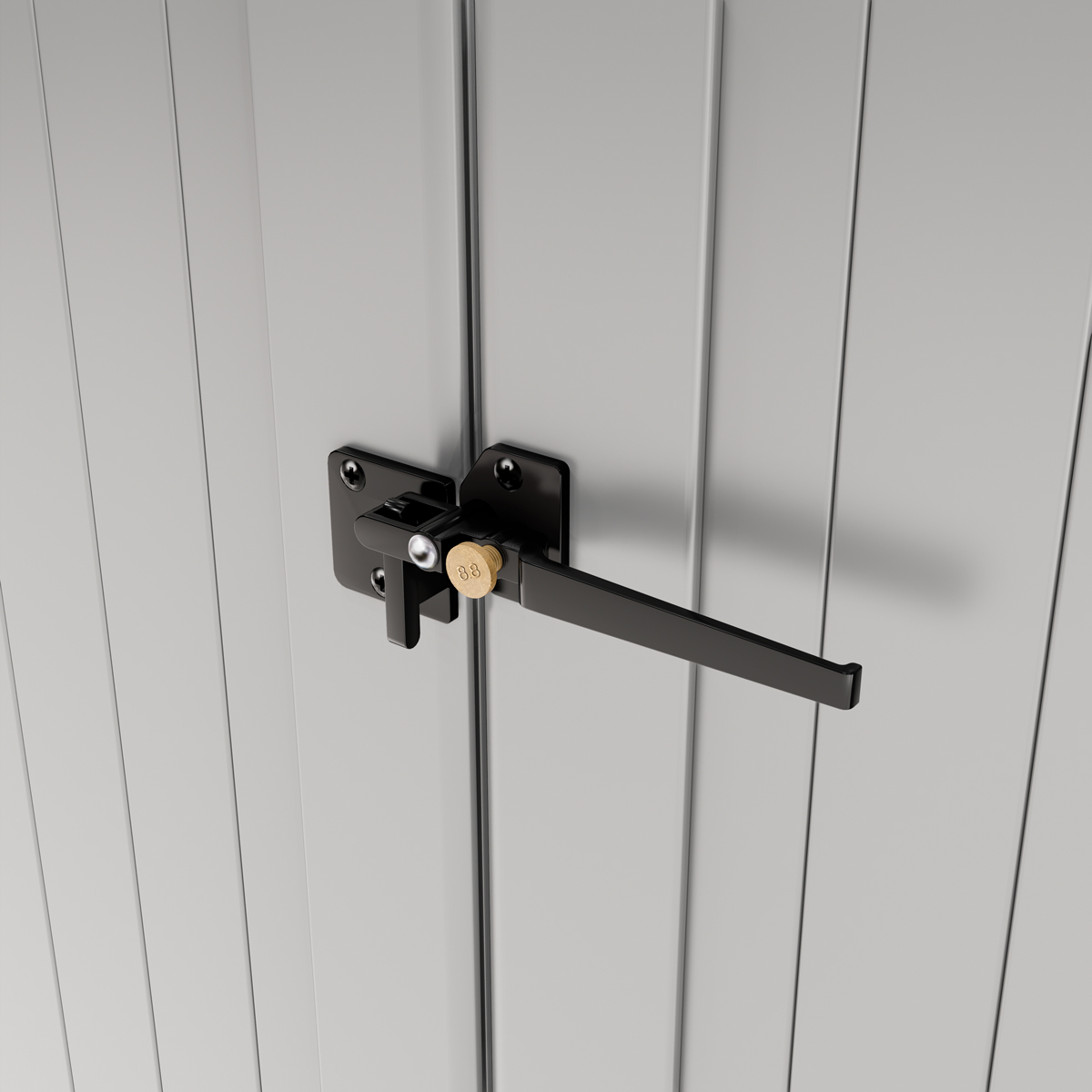 Dettaglio della persiana bianca modello Ginevra