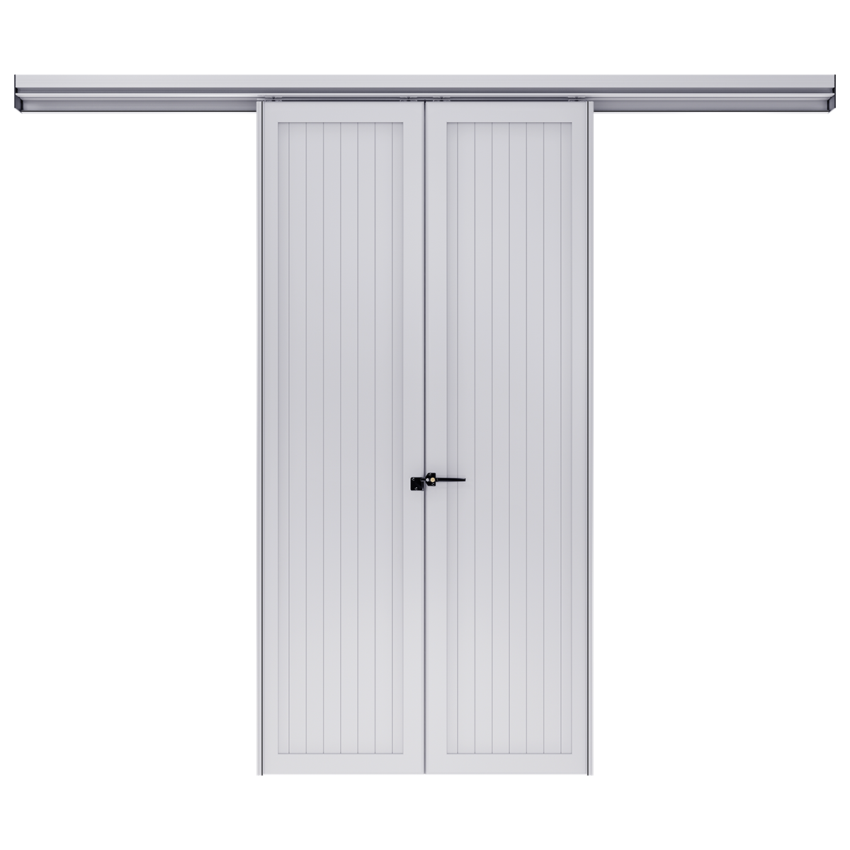 Persiana bianca scorrevole esterno muro linea Ginevra vista interna