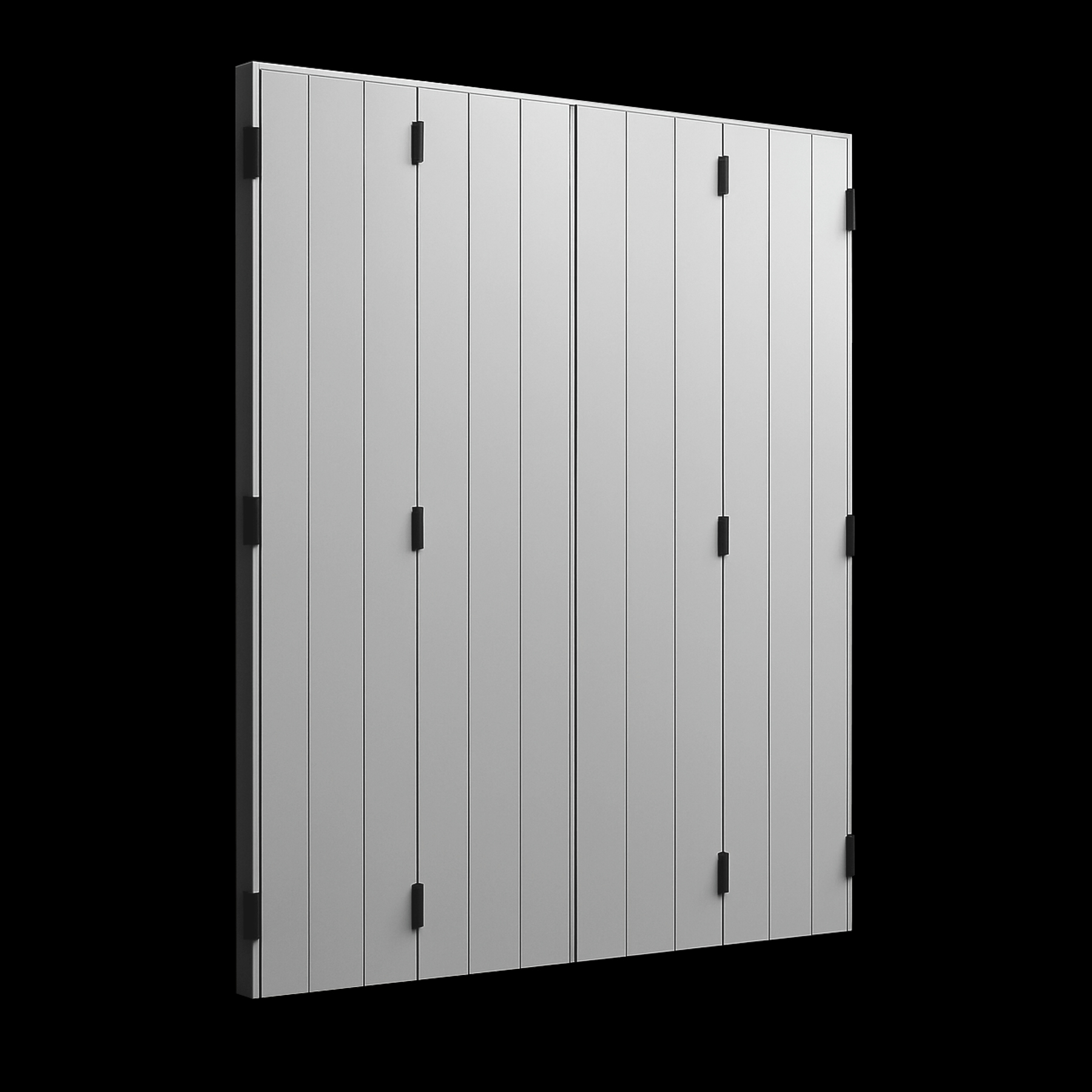 Persiane in alluminio bianche padovana vicentina linea Lucrezia su fondo nero