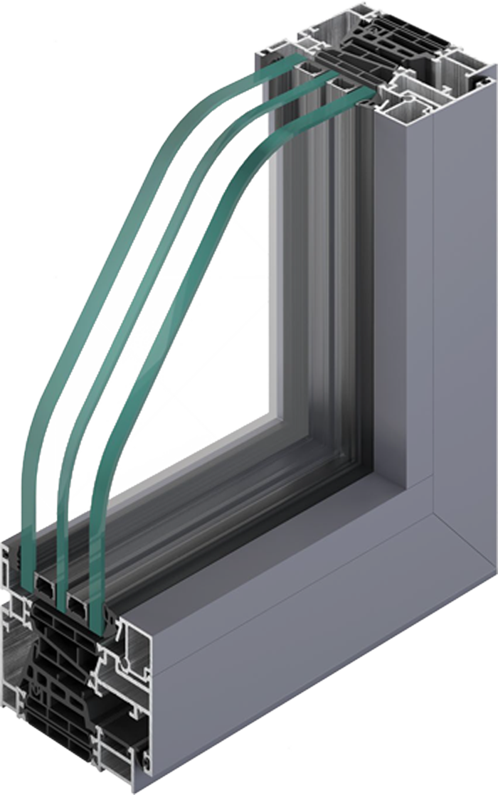 serramenti in alluminio minimale metra